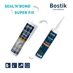 BOSTIK Seal'N'Bond Colle de montage Adhésif Mastic Cartouche 290 ML gris