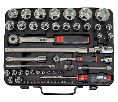 WURTH Zebra clés 1/4 + 1/2", 56 pcs.