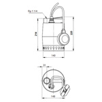 Grundfos UNILIFT KP.150.A.1 011H1600 – pompe submersible câble 5m