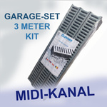 GUNNEX Midi-Kanal Kit garage 3 m DAKOTA