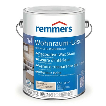 Remmers WOHNRAUM-LASUR Gris antique 2,5 L