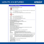 UZIN PE 414 BiTurbo 1-composant 12 kg ~10L Primaire PUR rapide pour parquets