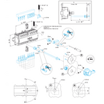 Hager HI403R I-O-II Commutateur modulaire 4P 63A