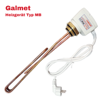 Résistance électrique Galmet 3 kW 230 V 6/4" avec thermostat et sécurité