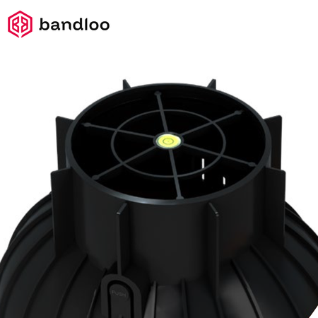 BANDLOO Kit ventilation DN125 – Ruroflex KLIK + séparateur 125 mm, graphite