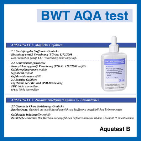 BWT AQUATEST Testeur de dureté totale de l'eau