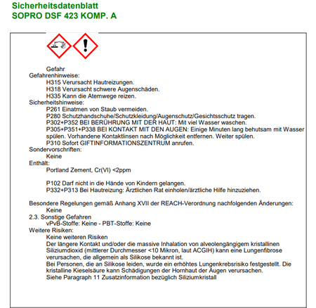 SOPRO DSF 423 Bidon comp. B 8 kg