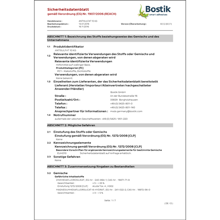 BOSTIK CLEAN R581 ANTI SULFAT (Antisulfat) 5 kg