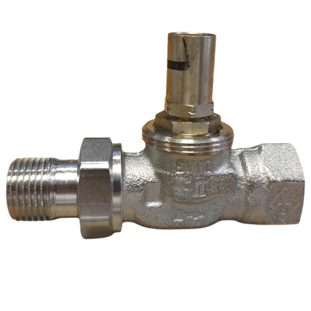 Heimeier thermostat RTL DN15 limiteur de température de retour nickelé, KVS 0,73 droit