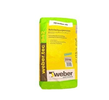 weber.tec 942 20 kg Mortier de remplissage pour cavités dans les murs