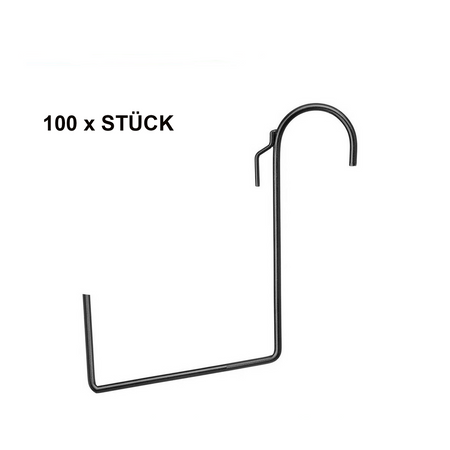 100x CROCHET POUR JARDINIÈRE POUR BALUSTRADE DRTC500 / DRT500