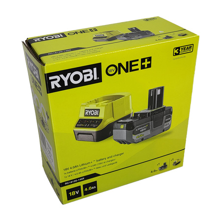 Ryobi RC18120-140X  ensemble Batterie 18 V ONE+ 4,0 Ah + Chargeur