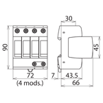 DEHN 952400 Parafoudre M TNS 275 DEHNguard