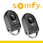 Somfy KeyGo RTS - Lot de 2 Mini-Télécommandes 4 Canaux Porte-Clé