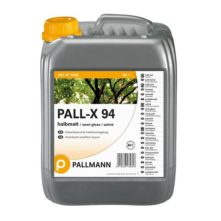 Pallmann Pall-X 94 10 L Semi-mat Vernis 1-composant à base d'eau pour parquets NEUF