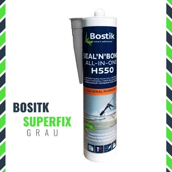 BOSTIK Seal'N'Bond Colle de montage Adhésif Mastic Cartouche 290 ML gris