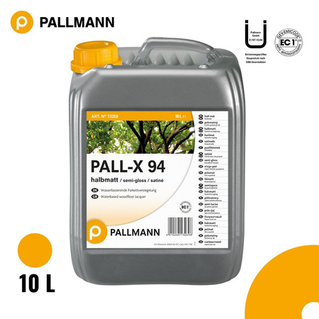 Pallmann Pall-X 94 10 L Semi-mat Vernis 1-composant à base d'eau pour parquets NEUF