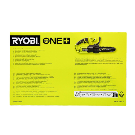 Ryobi RY18CS20A-0 tronçonneuse sans fil 18 V ONE+ (sans batterie)