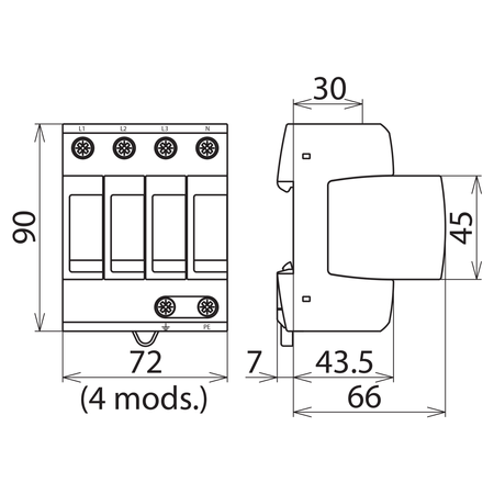 DEHN 952400 Parafoudre M TNS 275 DEHNguard