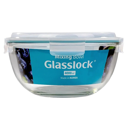 GLASSLOCK 4 L Bol à mélanger en verre
