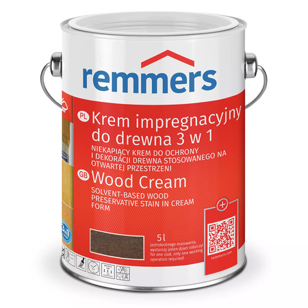 Remmers Holzschutz-Creme Imprégnant crème pour bois 5 L – Palissandre