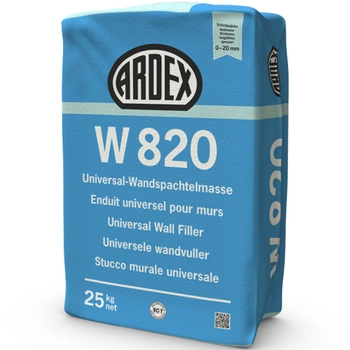 ARDEX W 820 Superfinish Enduit manuel/pulvérisable/rouleau 25 KG