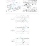 Hager HI403R I-O-II Commutateur modulaire 4P 63A