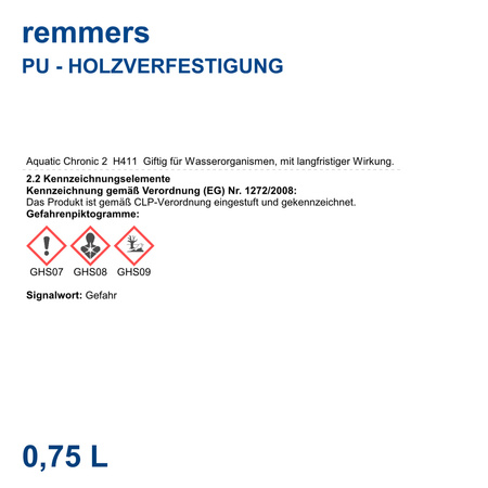 Remmers PU-HOLZVERFESTIGUNG Incolore 0,75 L