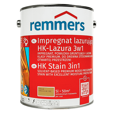 Remmers HK Lasur 5 L Hemlock – Imprégnant 3-en-1 pour bois