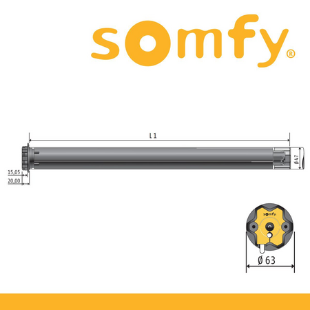 Somfy Motorisation Oximo 50/60 io 15/17