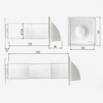 Awenta HRV100P - ventilation centralisée avec récupérateur d’air et télécommande