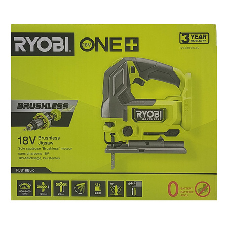 Ryobi RJS18BL-0 - scie sauteuse brushless 18 V ONE+ pour coupes précises