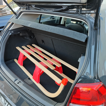 Luge d'enfant en bois laqué écologique ROUGE