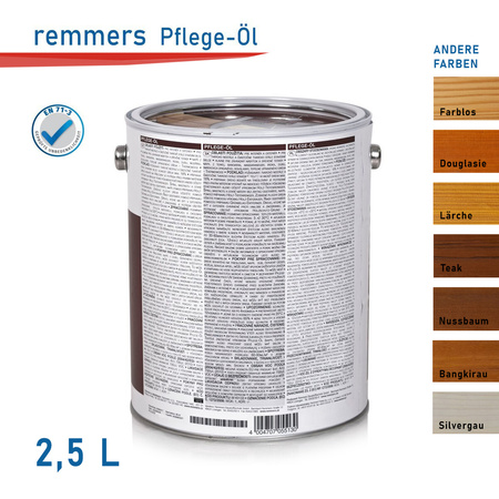 Remmers Pflege Öl 2,5 L Huile pour bois Bangkirai