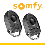 Somfy KeyGo RTS - Lot de 2 Mini-Télécommandes 4 Canaux Porte-Clé