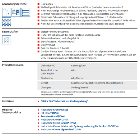 Remmers Dauerschutz-Lasur Langzeit-Lasur UV Teck 5 L