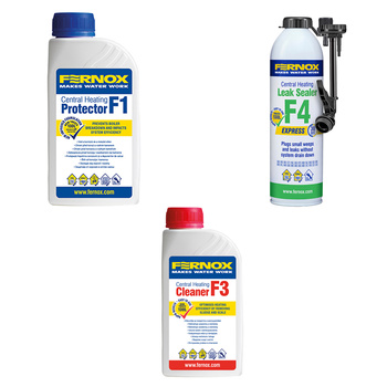 Bandloo Set Fernox F3+F1+F4 – kit pour nettoyer et protéger le chauffage