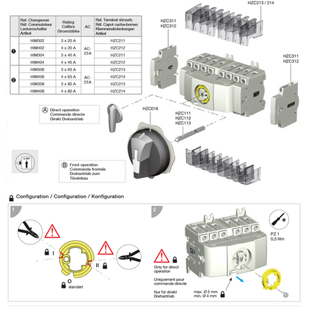 Hager HIM 404 Commutateur modulaire