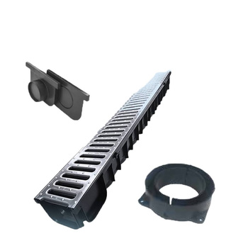 Caniveau de drainage MIDI KIT Dakota 6 m (2×3 m) – complet avec grilles, sorties et embouts