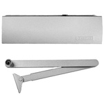 Set GEZE ARGENT Ferme-porte avec bras TS 2000 V BC Argent pour portes simples jusqu'à 1250 mm de largeur avec goupilles