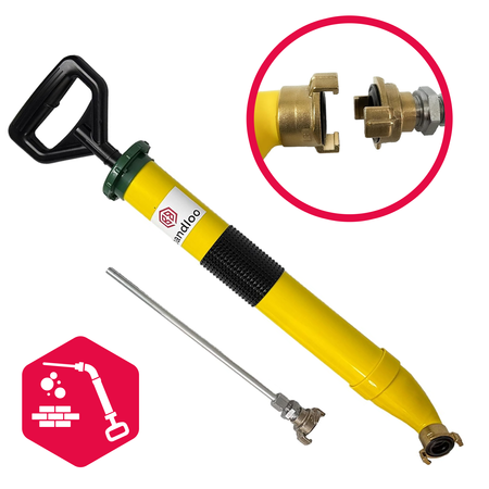 Bandloo Kit d’injection : pompe coudée GEKA + embout acier 10 mm