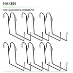 12x CROCHET POUR JARDINIÈRE POUR BALUSTRADE DRTC500 / DRT500