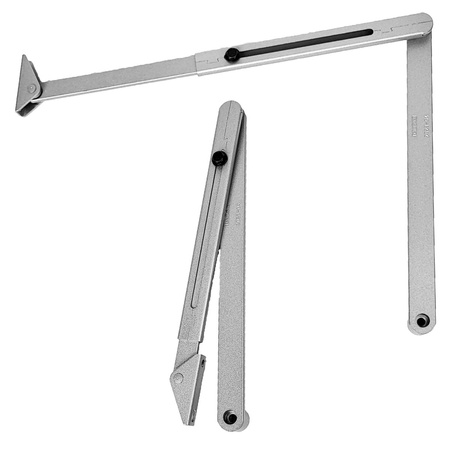 Set GEZE ARGENT Ferme-porte avec bras TS 2000 V BC Argent pour portes simples jusqu'à 1250 mm de largeur avec goupilles