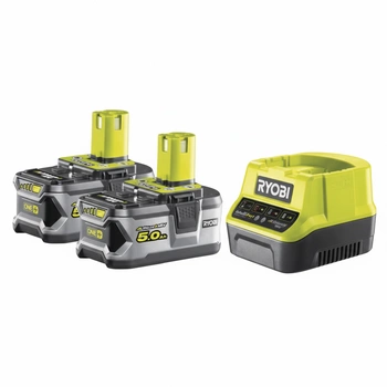 Ryobi RC18120-250 kit chargeur 2,0 A + 2× batterie 5,0 Ah ONE+ 18 V
