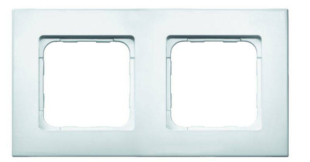 Somfy Ramka Smoove Pure - podwójna - 1 Stk. Somfy Abdeckdoppelrahmen Smoove Pure weiß 9015238