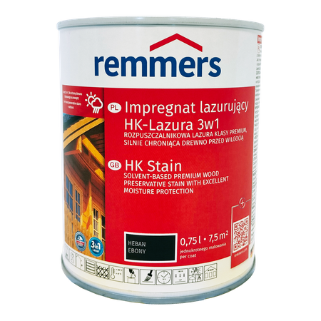 Remmers Aidol Lasure HK de protection premium, décorative, solvantée, pour le bois en plein air - 2,5 L pin