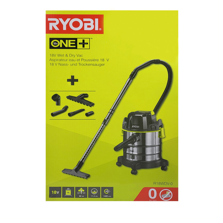 Ryobi R18WDV-0 aspirateur eau & poussière 18 V ONE+ (sans accu/chargeur)
