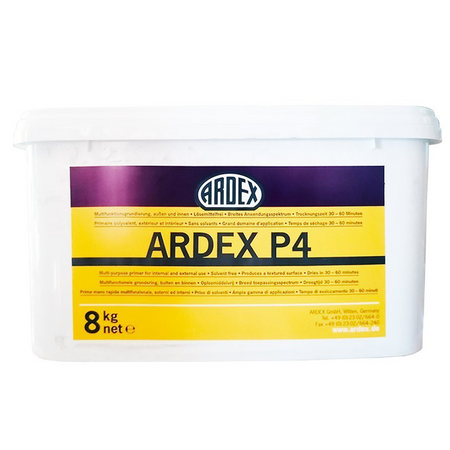 ARDEX P4 Primaire multifonction rapide, extérieur/intérieur, sol, mur, plafond 8 kg