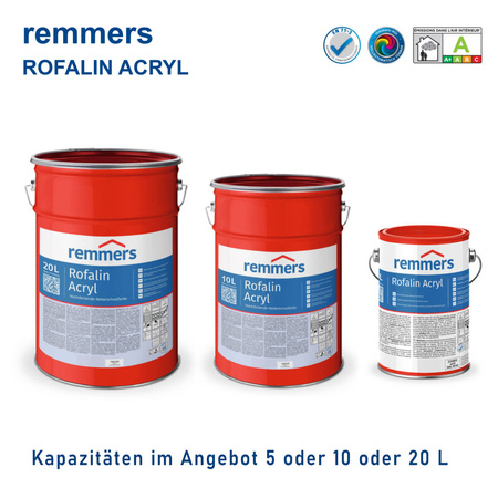 Remmers Rofalin Acryl blanc RAL 9016 5 L – peinture bois extérieur protectrice