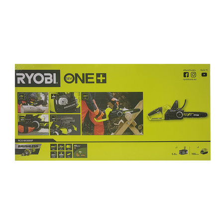 Ryobi RCS18X3050F - tronçonneuse sans fil 18V ONE+ 30 cm kit batterie 5,0Ah